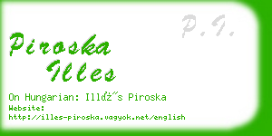 piroska illes business card